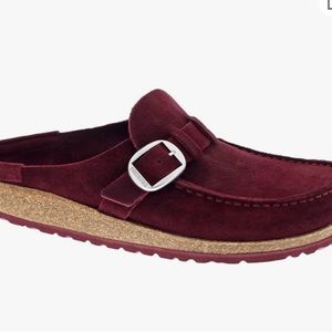 Birkenstock Women's Buckley Suede Maroon 42 N